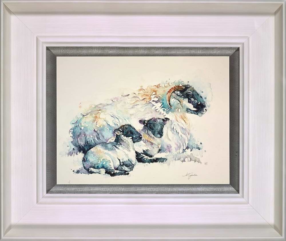 Spring Family - Ewe With The Lambs
