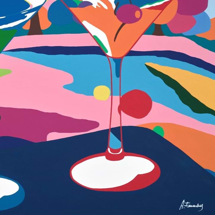 Cocktails And Mountain Views II