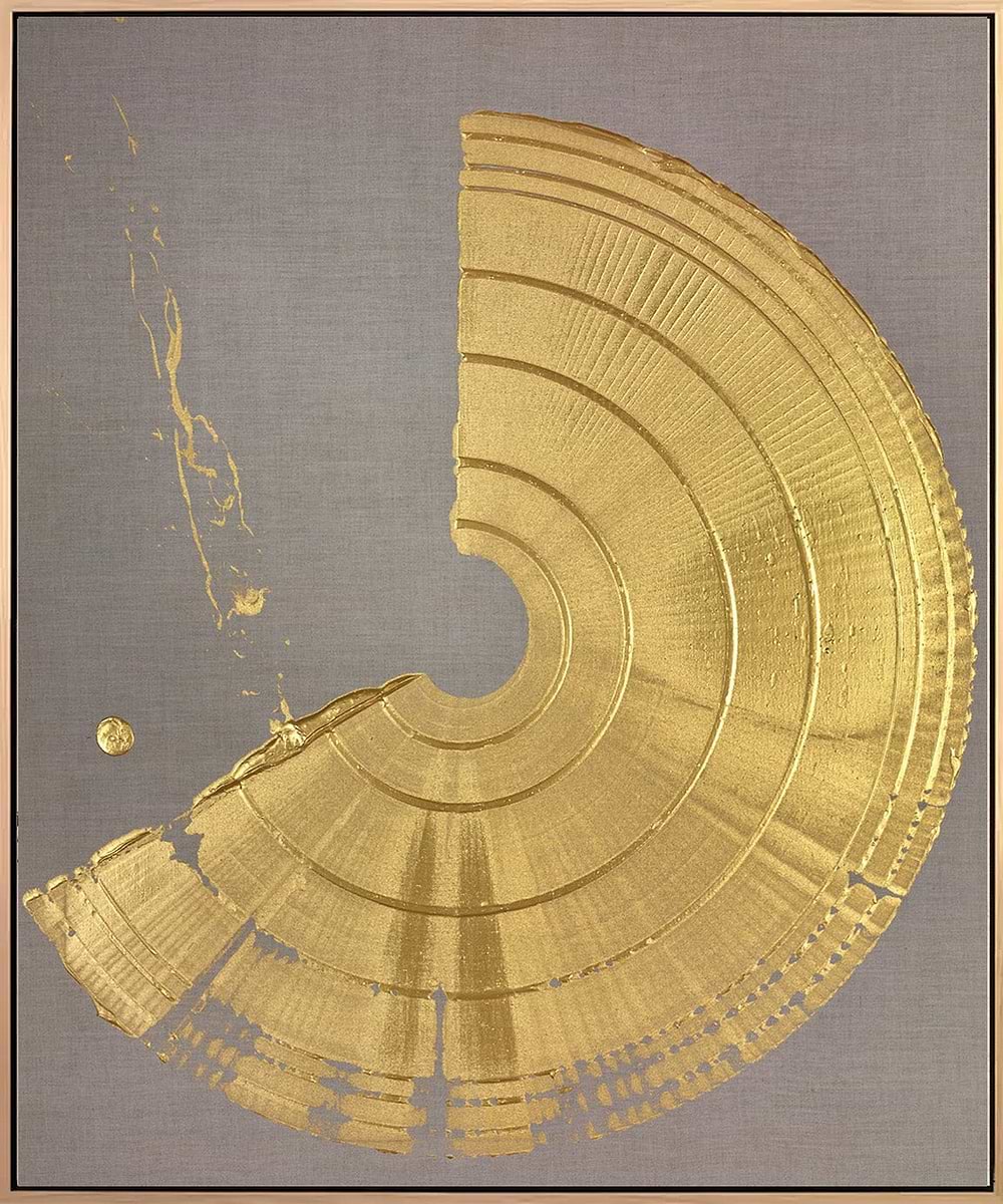Large Brushstroke - Gold