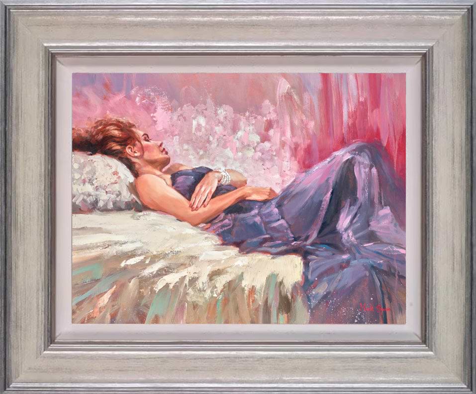 Reclining Purple Dress