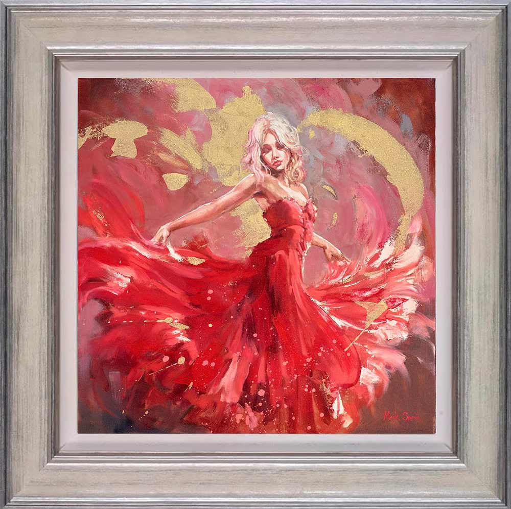 Red Dancer On Gold
