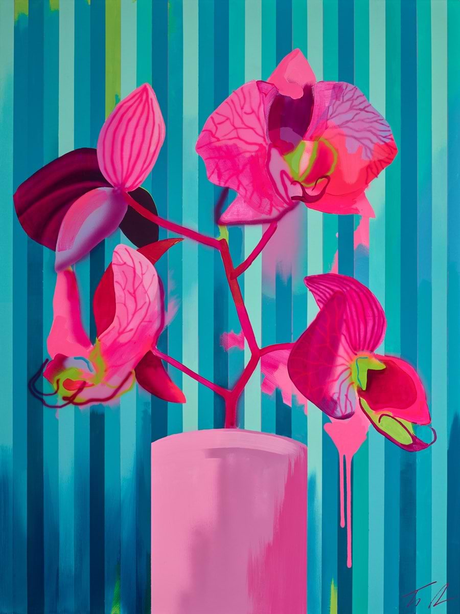 Striped Orchids