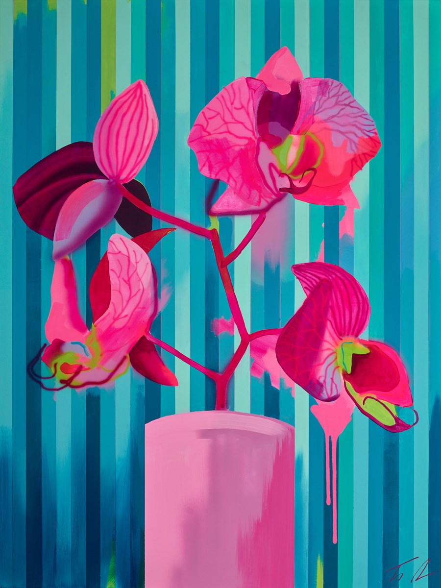 Striped Orchids