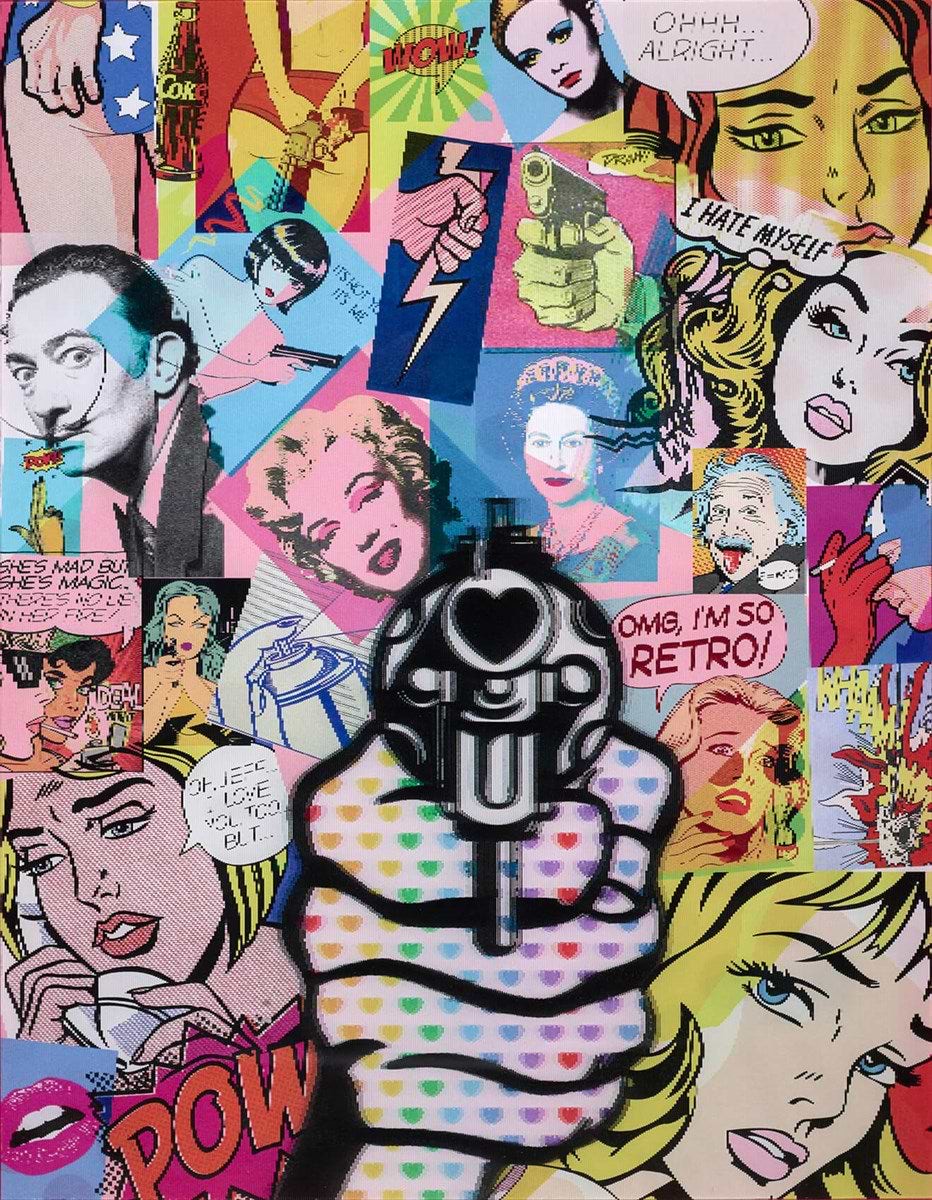 ★ORIGINALアート GIVE LOVE Away 2day Aim For Love | Dan Pearce – Clarendon Fine Art