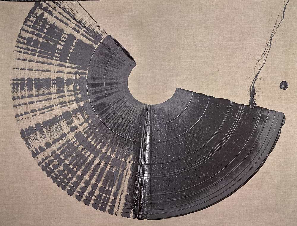 Large Brushstroke - Black