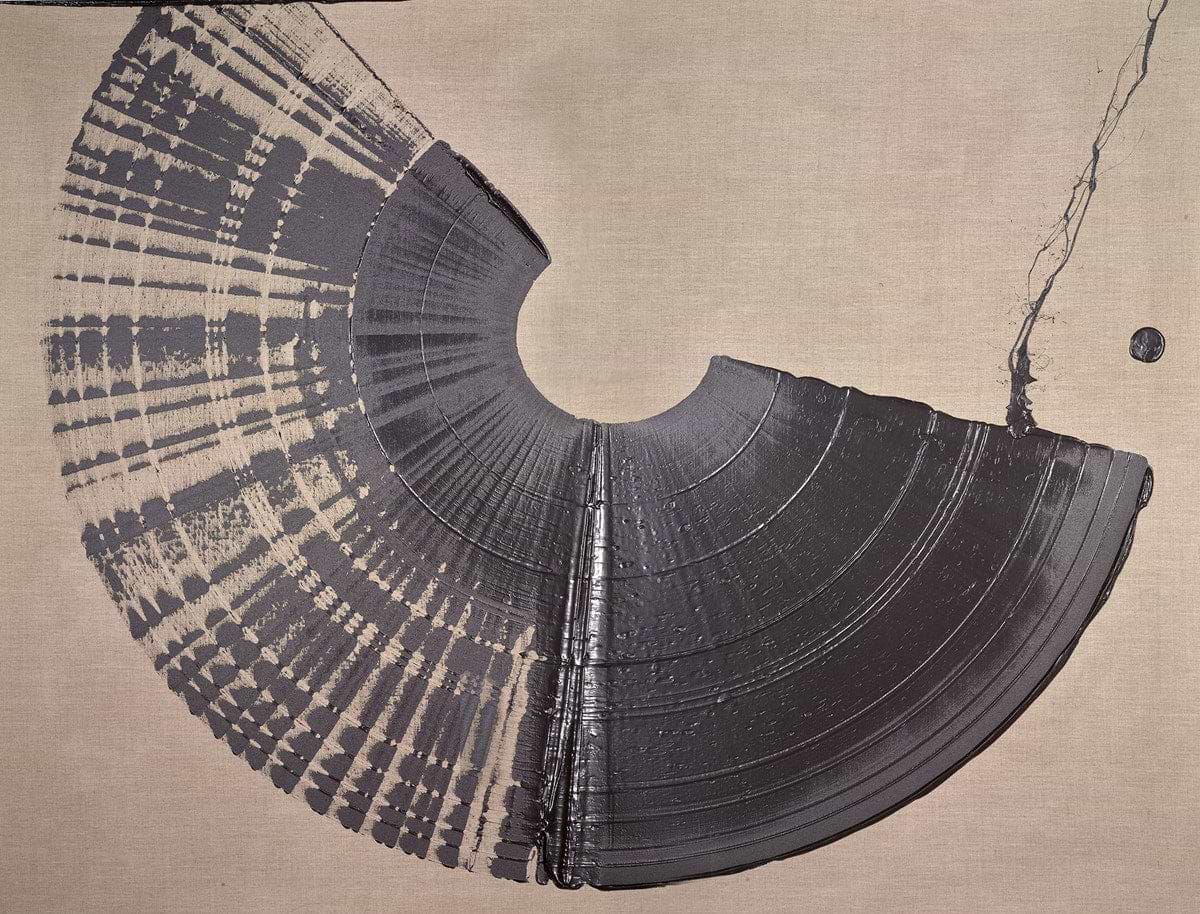 Large Brushstroke - Black