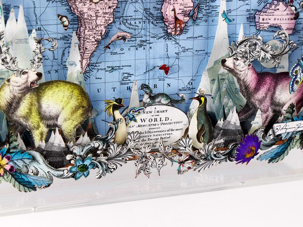 Navigators Floating Map - Polar Bear Discoveries of the world (Detail2)