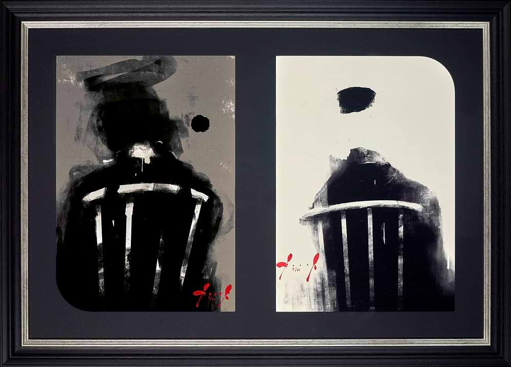 Akashik III & IV Diptych (Framed)
