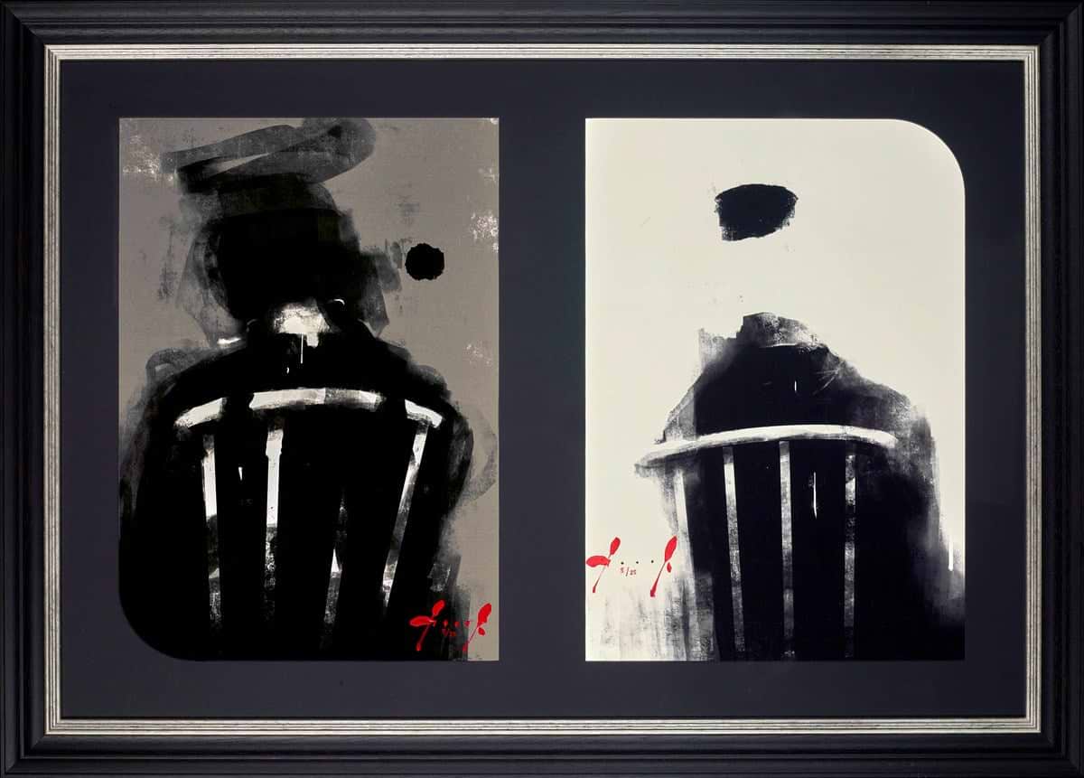 Akashik III & IV Diptych (Framed)