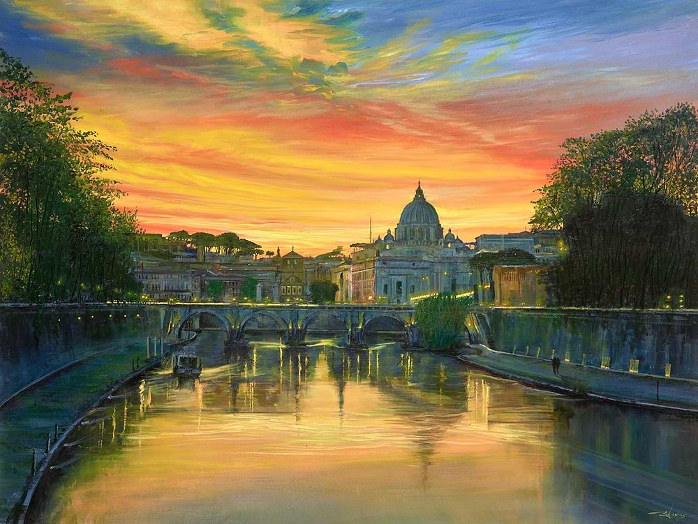 Sunset over Rome