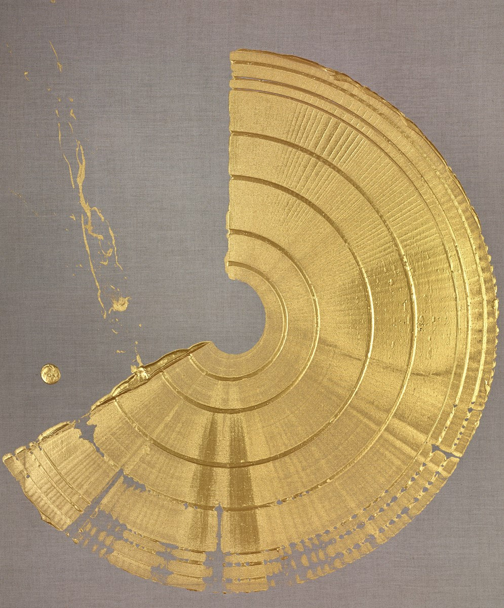 Large Brushstroke - Gold
