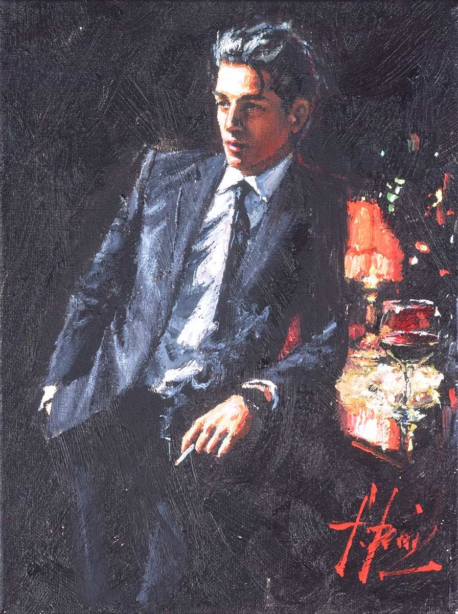 Black Suit and Red Wine II