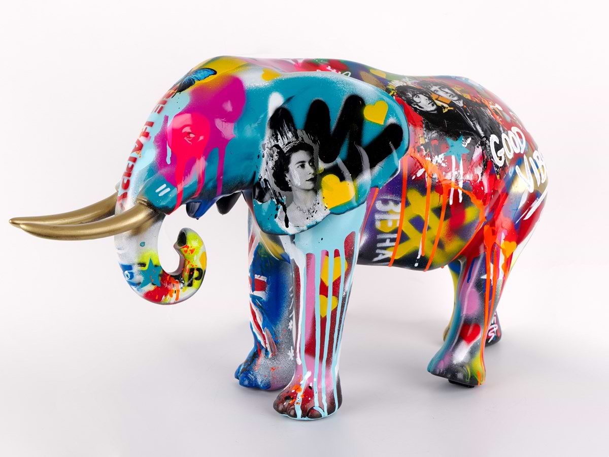 It's Party Time - Elephant II (Framed)