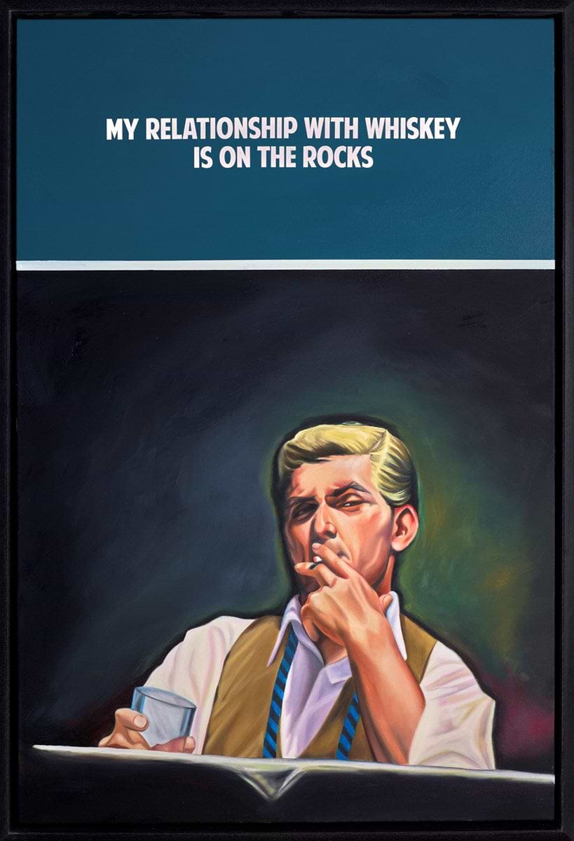 My Relationship with Whiskey (Teal)
