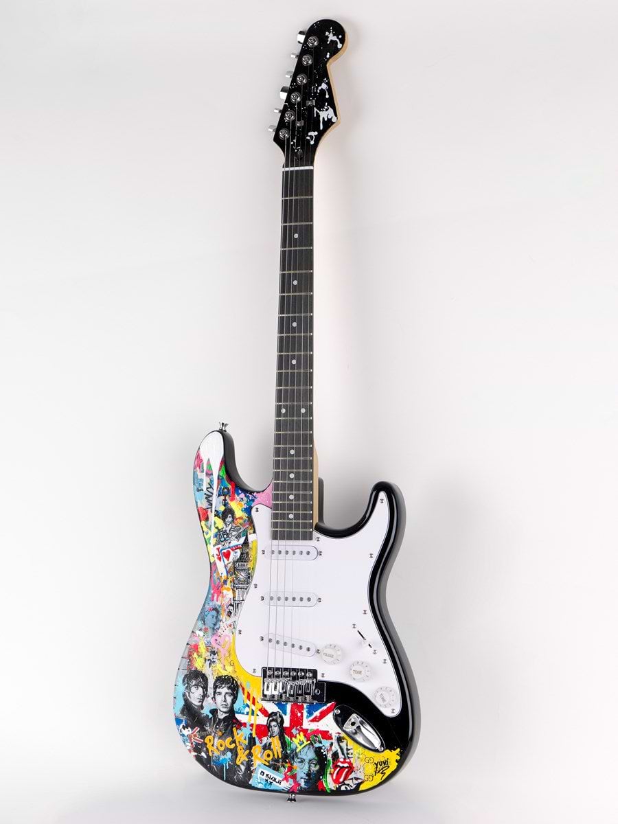 Rock & Roll - Guitar (Framed)