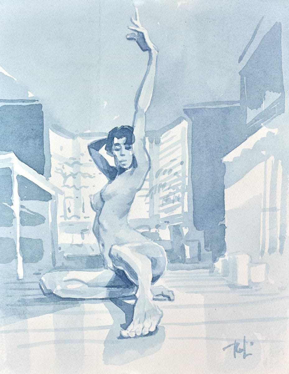 Rebecca in the Studio