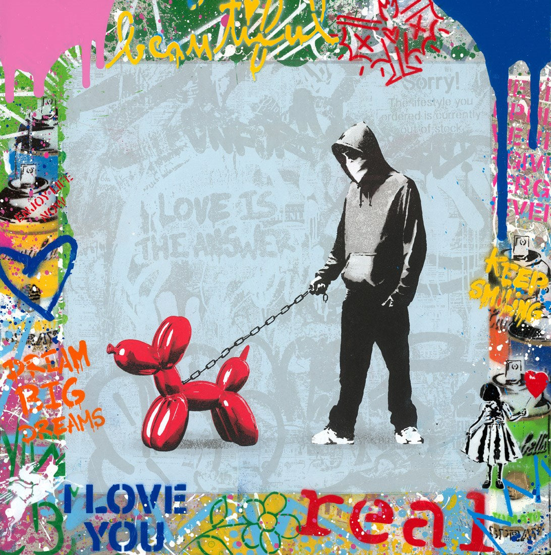 Banksy Dog Walker