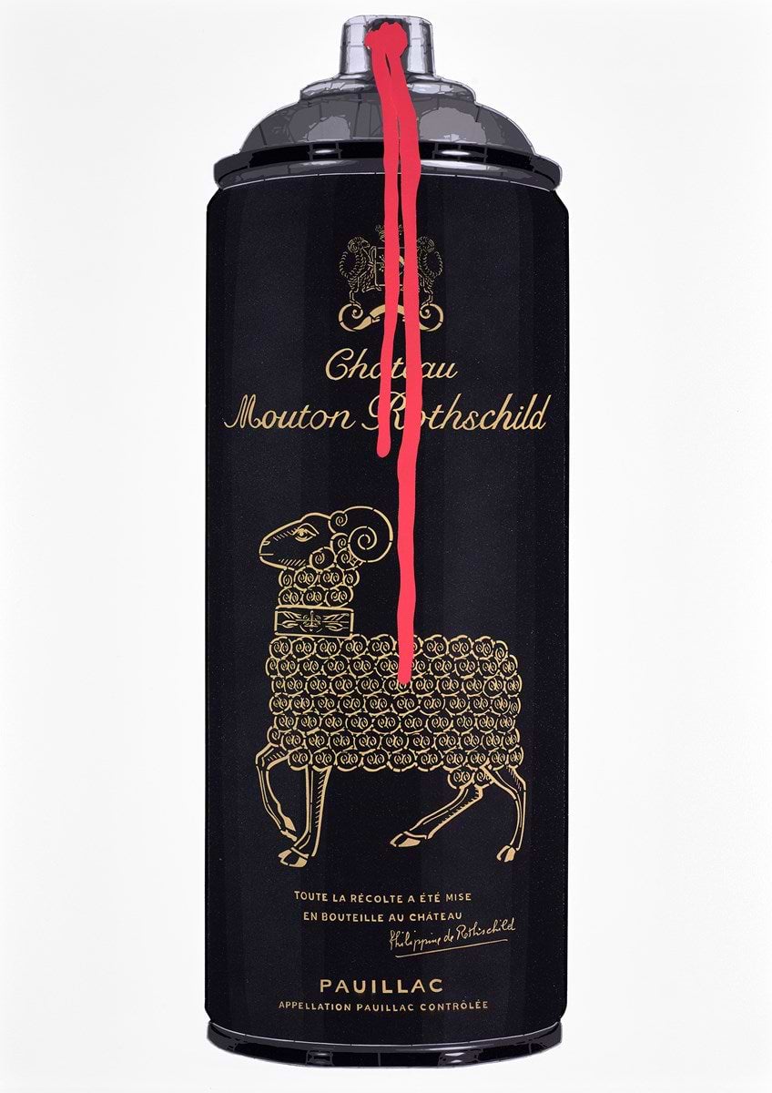 Mouton Rothschild 2000 (red drip)