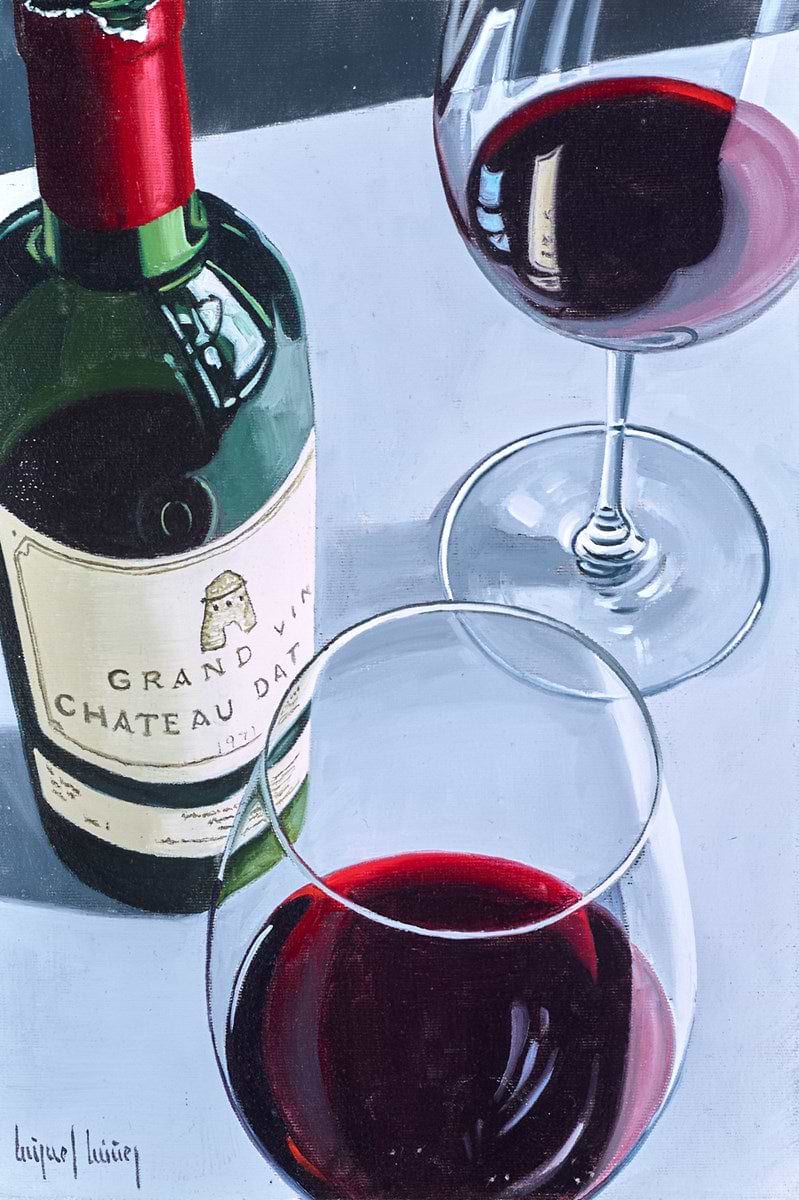 Enjoying a Glass of Red