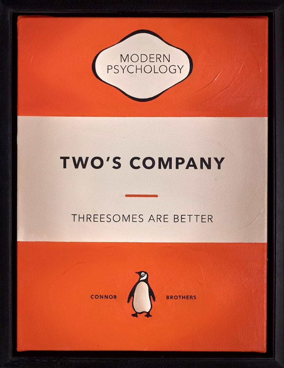 Two's Company (Orange) (Framed)