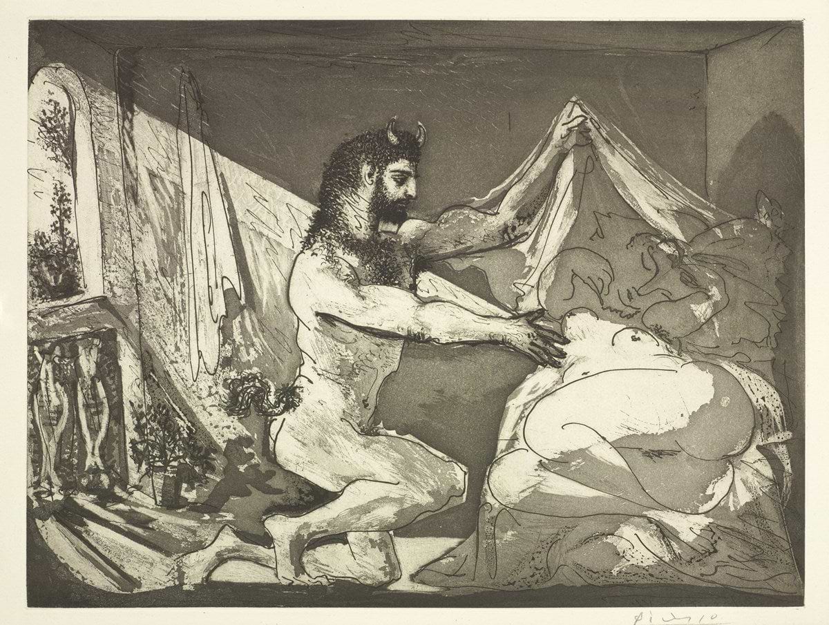 Faune dévoilant une femme