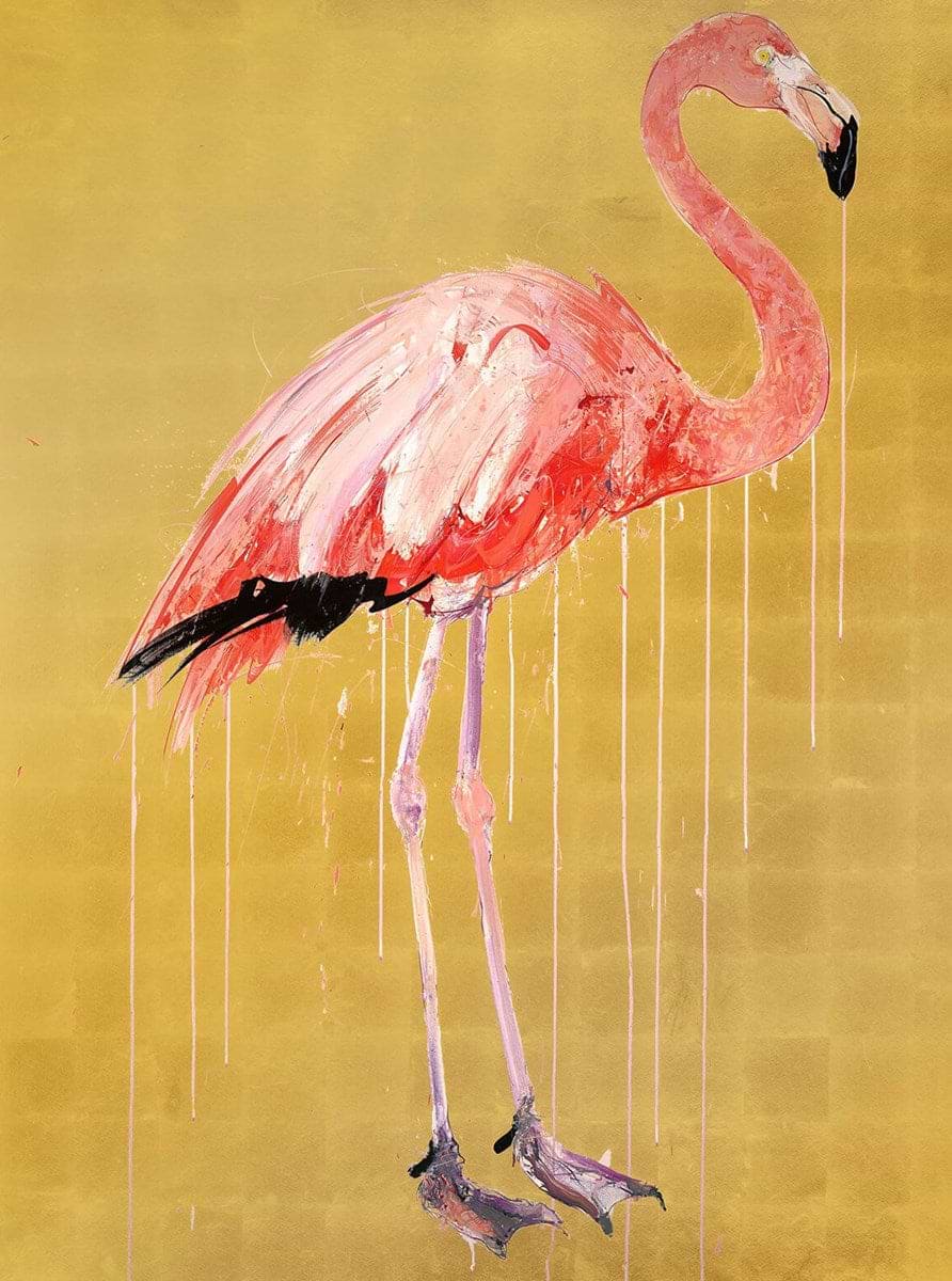 Flamingo II (Gold Leaf) (AP)