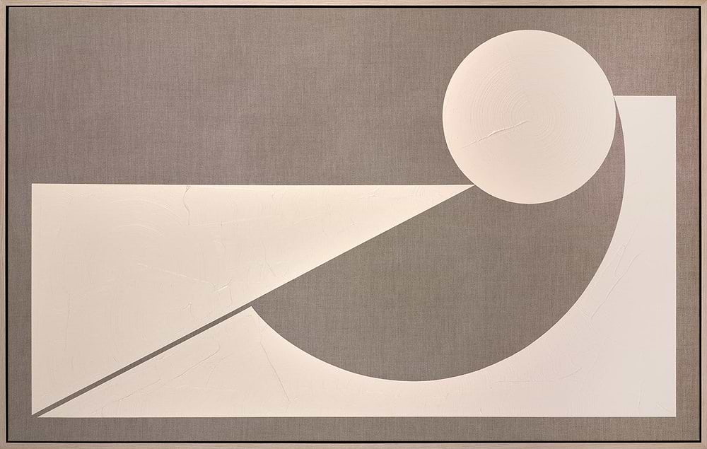 Linen Geometric Cream I