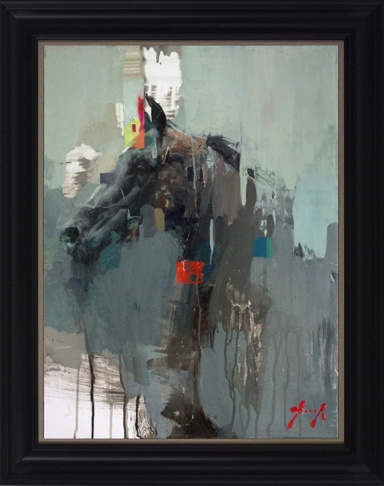 La Idea De Una Cabeza De Caballo Con Amarillo Limon (Framed)