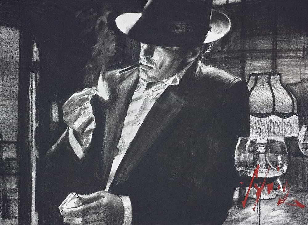 Man Lighting a Cigarette II