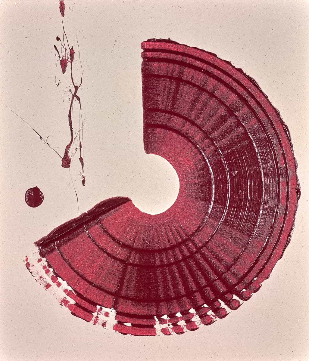 Mini Brushstroke Crimson