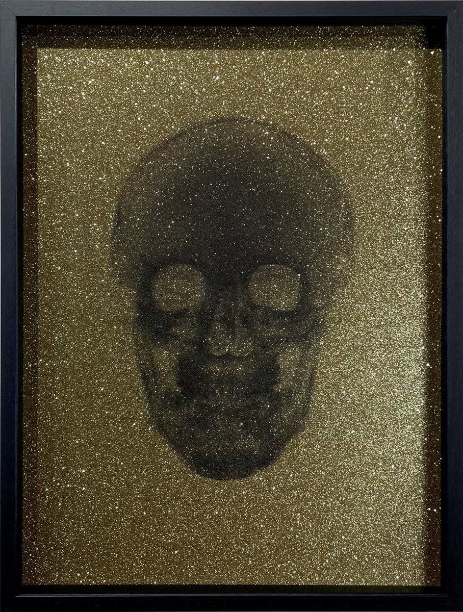 Crystal Skull (Black on Gold)