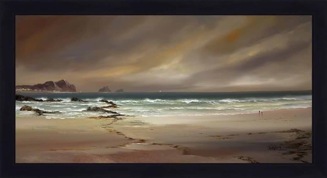 A Cloudy Day at the Beach (Framed)