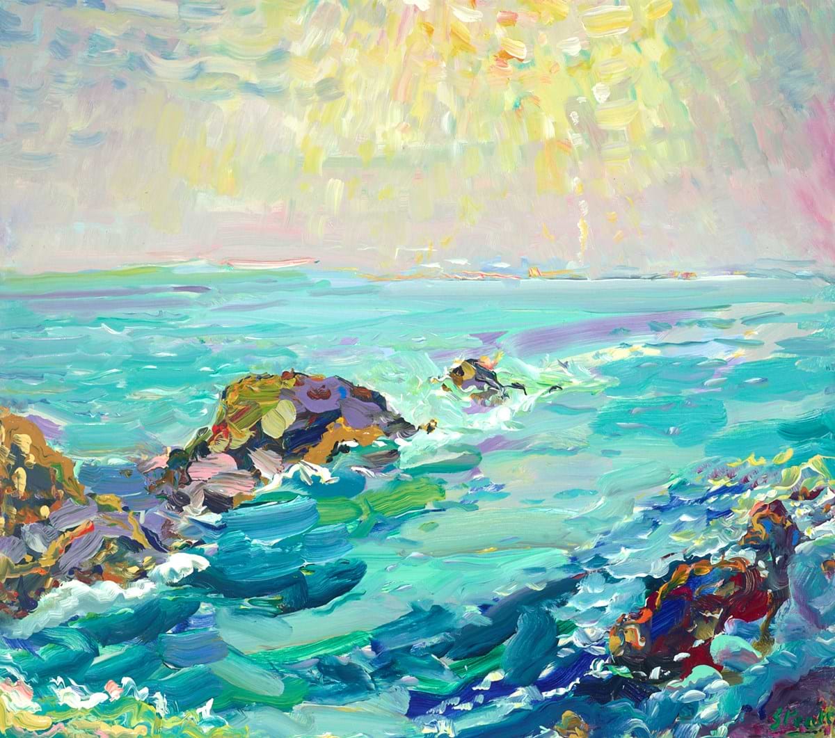 Cadgwith Cove Sea Scape