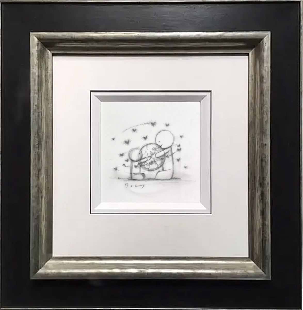 Love Makes The World Go Round V (Sketch) (Framed)
