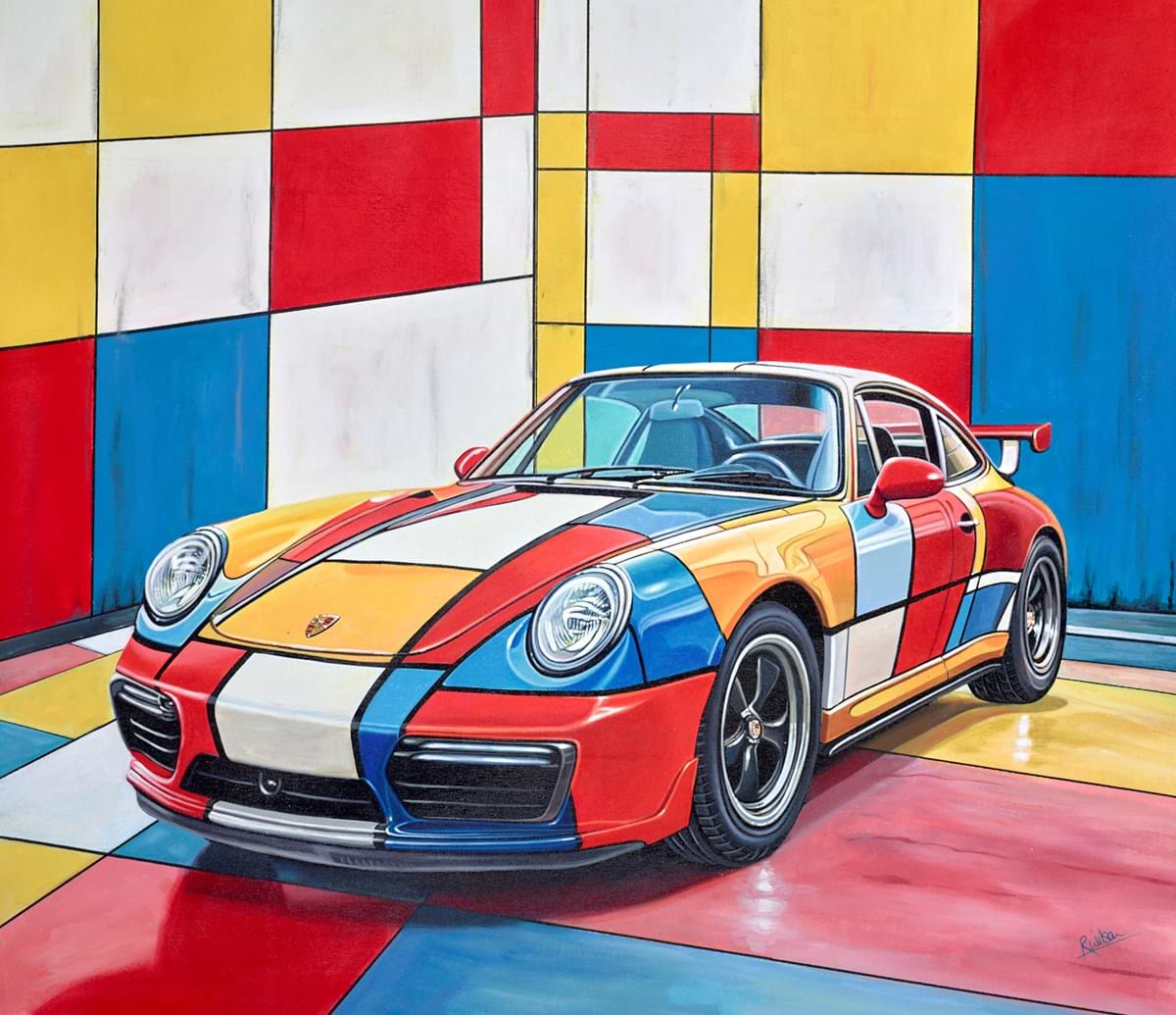 Mondrian Style 2018 Porsche 911