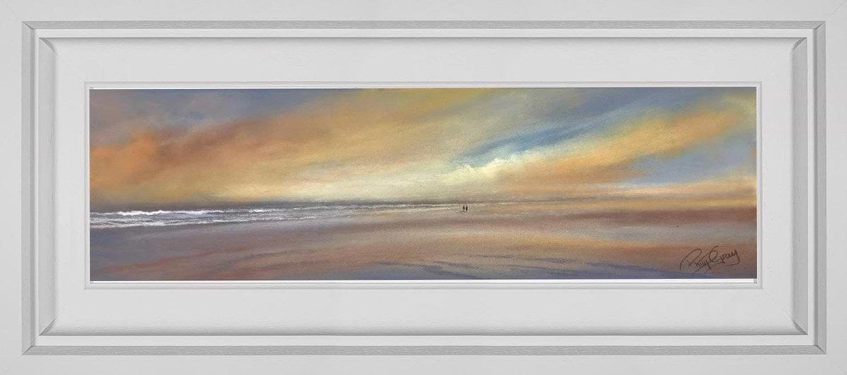 Strolling The Beach Together (Framed)