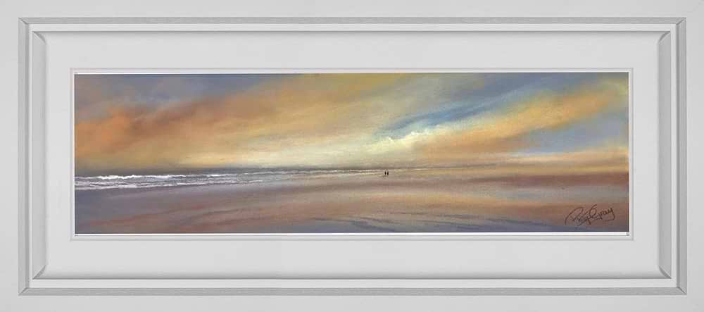 Strolling The Beach Together (Framed)