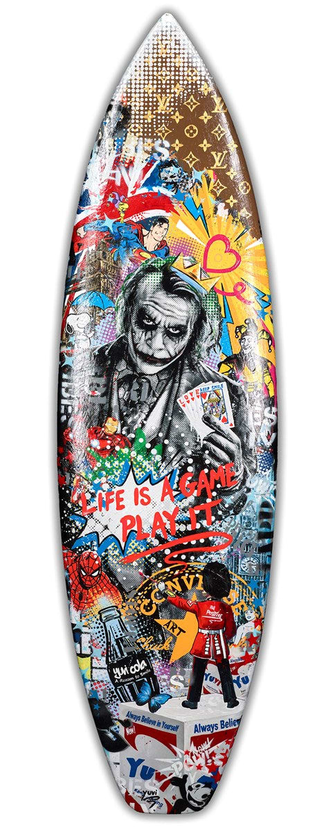 Life is a Game - Surfboard