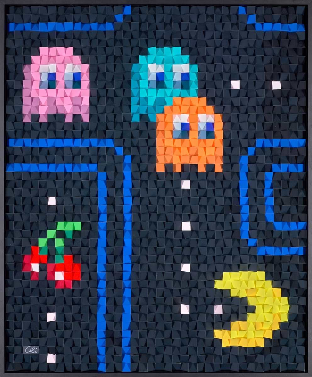 Pacman and Ghosts (cherry)