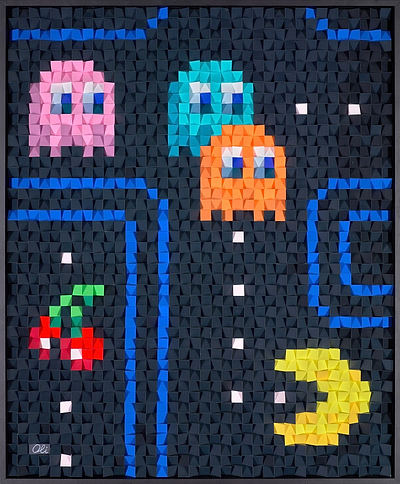 Pacman and Ghosts (cherry)