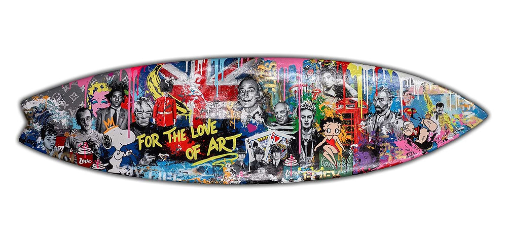 For The Love of Art - Surf Board