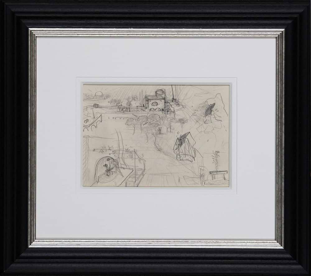 Personnages Devant Une Fontaine