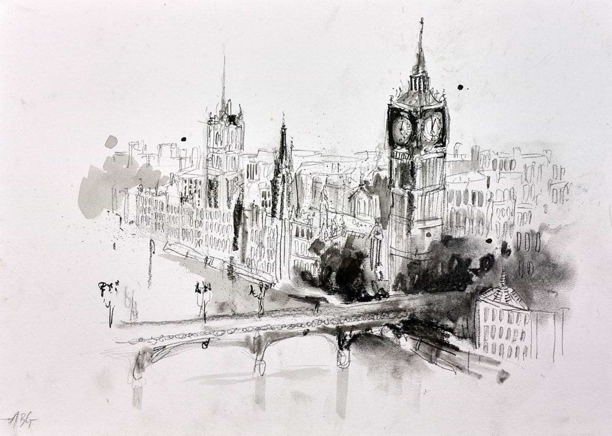 Elizabeth Tower ,London III (sketch)