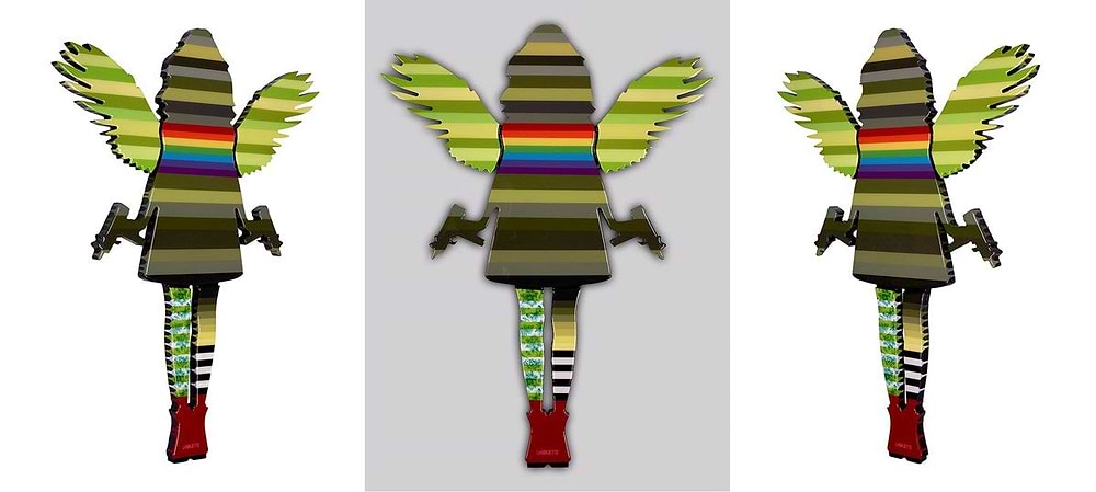 Angel Cake - Mini Striped