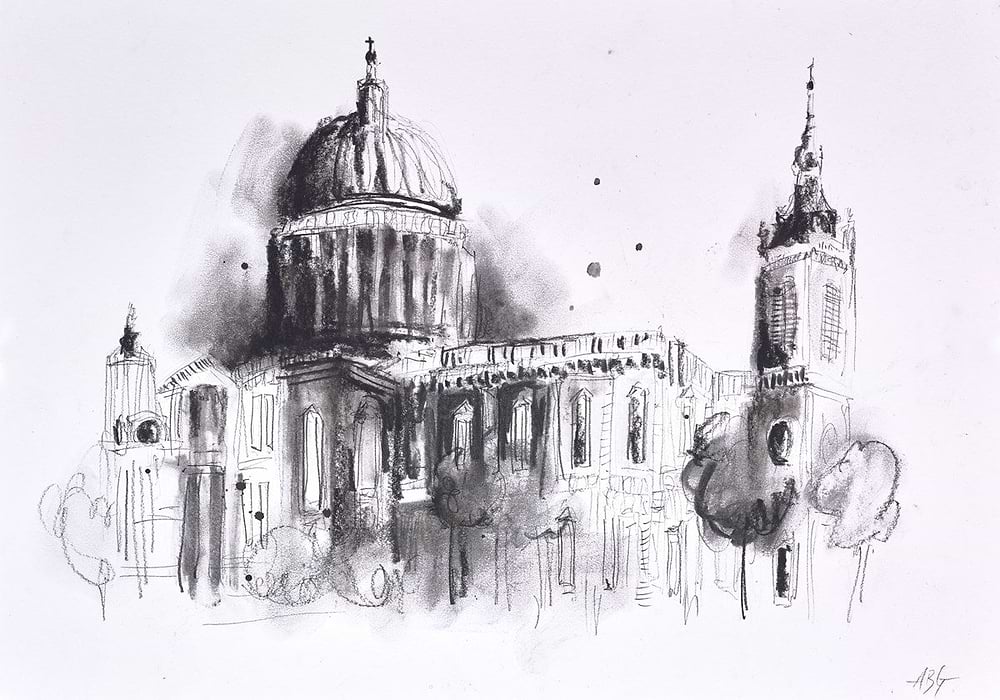 St Paul's Cathedral , London III (sketch)