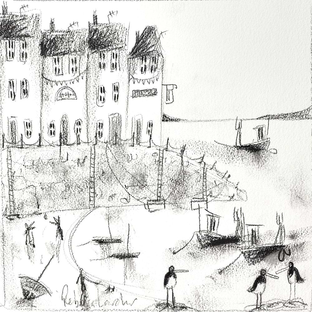 A Day at the Harbour II (sketch)