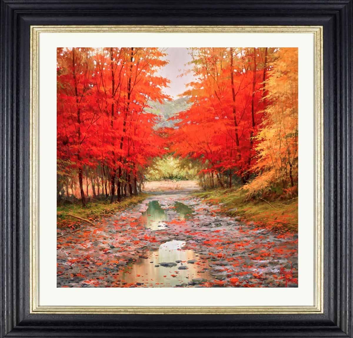 autumn in the pyrenees (Framed)