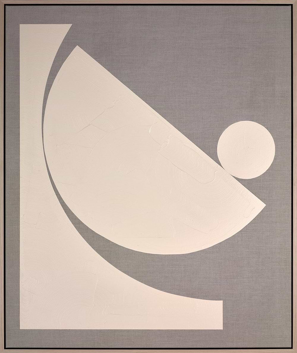 Linen Geometric Cream IV