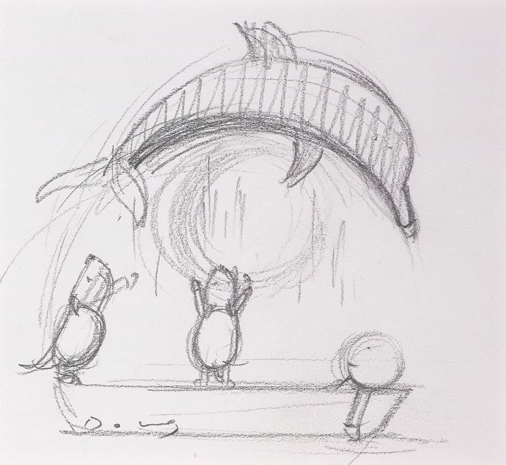 Best Day of My Life, Reaching Dog (Sketch)