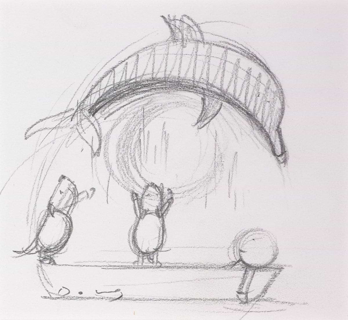 Best Day of My Life, Reaching Dog (Sketch)